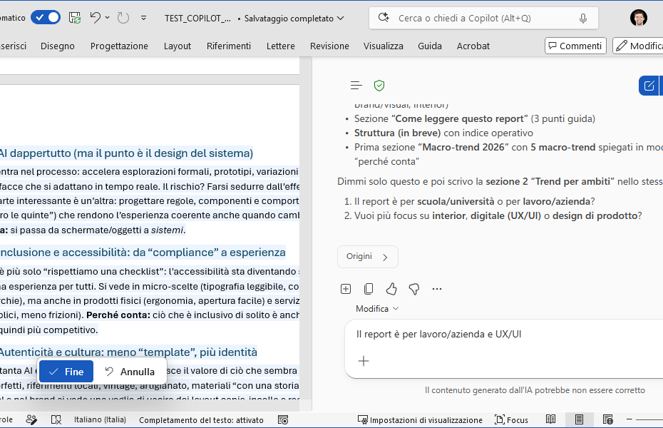MICROSOFT COPILOT WORD LIMINALS ULTERIORI AGGIUNTE SEZIONE